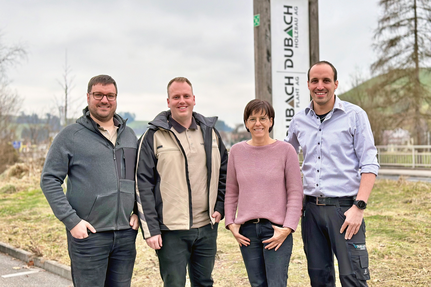 202501_Neue-GL_web Geschäftsleitung der dubach plant ag und der Dubach Holzbau AG