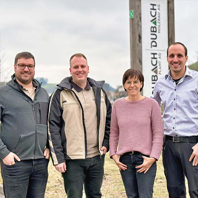 Geschäftsleitung der dubach plant ag und der Dubach Holzbau AG