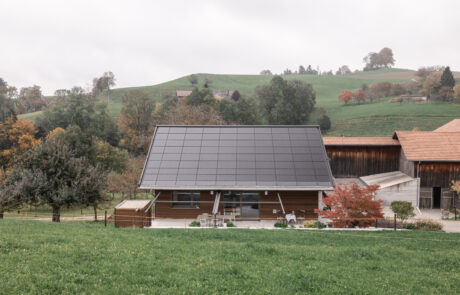 Neubau Stöckli aus Holz in Eriswil, durch dubach plant